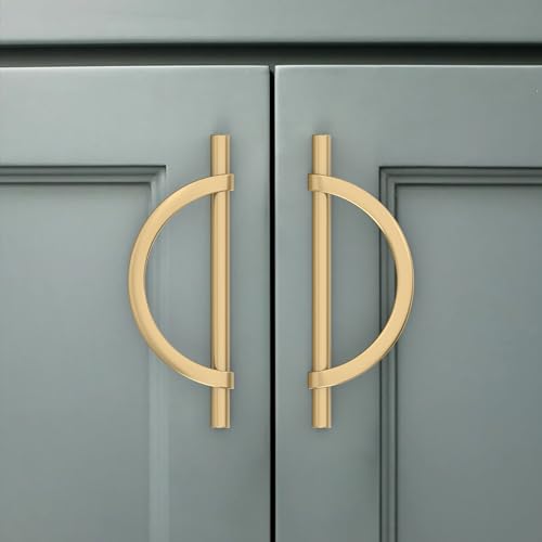 Amerdeco 10 Pack Champagne Bronze Cabinet Pulls 5 Inch(128MM) Hole Centers Kitchen Cabinet Handles Hardware Kitchen Handles for Cabinets Cupboard Handles Drawer Pulls - color: Champagne Bronze, size: 5"/128MM Hole Center, style: 10 Pack