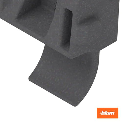 Blum 86° Opening Angle Restriction Clip, 10 Pack of 10 Clips, Plastic, Deep Gray, Compatible with Compact BLUMOTION & Compact Clip Hinges (10 Pack) - size: 10 Packs of 10 Clips