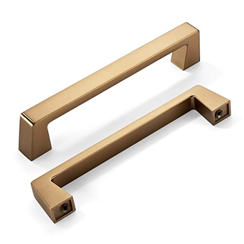 khtumeware 2 Pack 5 Inch(128mm) Kitchen Cabinet Handles,Champagne Bronze Cabinet Pulls Kitchen Cabinet Hardware, Furniture Pulls for Bathroom Cupboard Drawer Handles Dresser Pulls. - color: Champagne Bronze, size: 5 inch hole center