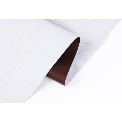 Faux Leather Sheets for Craft One Roll Smooth Surface Leather Fabric Sheets 12" x 53” (30cm x 135cm) Inch Earrings Bows Wallets DIY Projects (Brown) - color: Brown