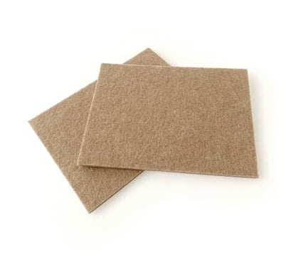 Slipstick GorillaFelt Premium Felt Blanket Furniture Pads/Surface Protectors (6 Inch x 4-1/2 inch) Includes 2 Large Felt Pad Sheets with Self Stick Backing, Beige - size: 4-1/2" x 6" Beige