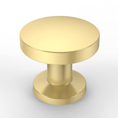 Asidrama 6 Pack Brushed Gold Kitchen Cabinet Knobs - color: Gold, style: 6 Pack