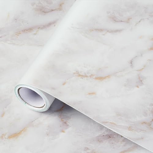 rabbitgoo Matte Marble Contact Paper for Countertops, 17.5" x 78.7" - color: Matt, size: 17.5" x 78.7"