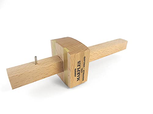 Pin Marking Gauge Beechwood Square Head with Brass Wear Strips