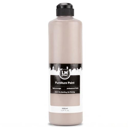 LM Furniture Paint 16,91 fl oz - Pebble Greige - - color: Pebble Greige, size: 16.91 Fl Oz (Pack of 1)
