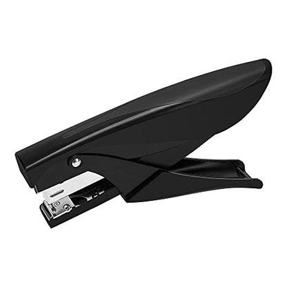 Amazon Basics Effortless Handheld Plier Stapler, 25 Sheet Capacity, Heavy Duty, Black - size: 1-Pack