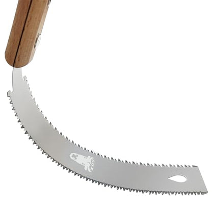 6 Inch Small Japanese Pull Saw Double Edge with Beech Handle
