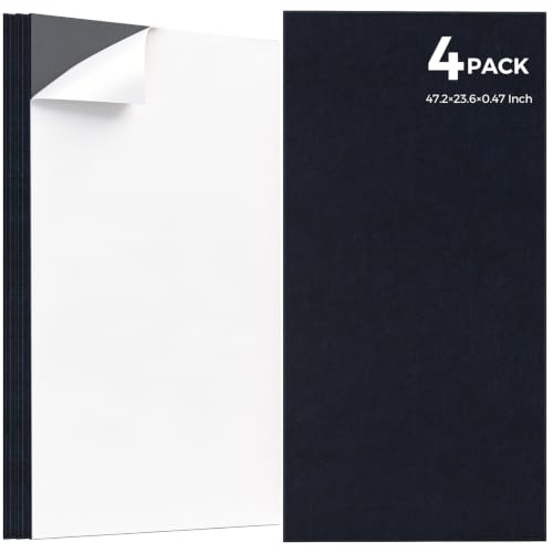 TO-TH Acoustic Wall Panels Self-Adhesive Sound Proof Panel 4 Pack,Navy Blue - color: Navy Blue, size: 4 Pack