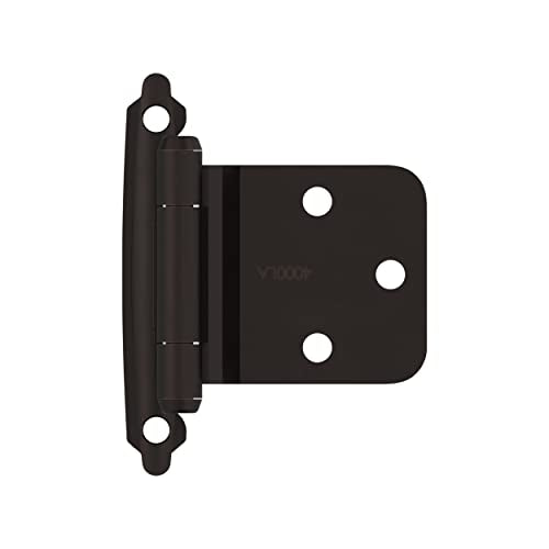 Amerock 1 Pair Variable Overlay Oil-Rubbed Bronze Cabinet Hinge - color: Oil Rubbed Bronze, size: Reverse Bevel