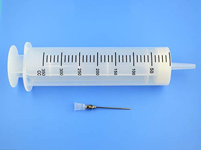 300ml Kitchen Syringe - Large Volume Plastic Syringe With Needle for Dispensing and Glue (300cc) - size: 300ml