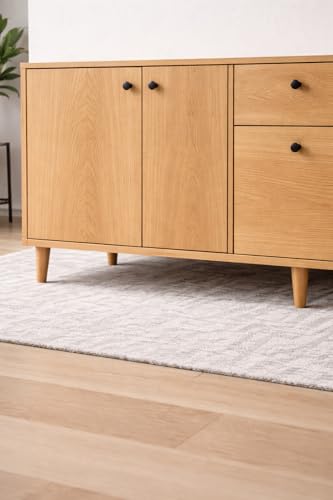4 Inch Round Solid Beech Wood Replacement Furniture Legs, Set of 4, Wooden Feet Mid Century Modern, Unfinished Legs for Sofa, Couch, Armchair, Ottoman, Cabinet, TV Stand, Dresser - size: 4" / 10cm