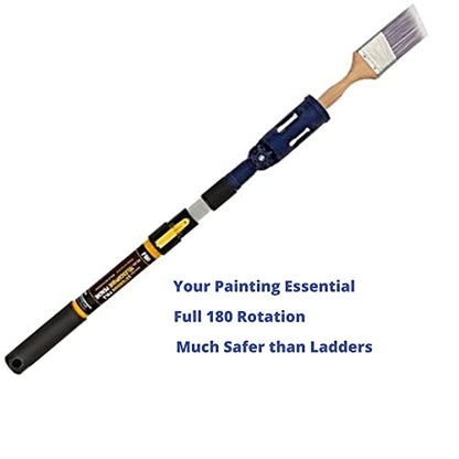 Premium Paint Brush Extender Multi-Angle Function, Professional Grade, High Corner Painting Tool, Extension Pole Attachment for Painting High Spots