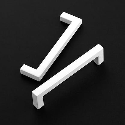 Ravinte White Square Cabinet Handles Drawer Pulls,5 Inch,30 Pack - color: White