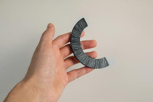 Goo-Ki 3 Inch(76 mm) Hole Centers Luxurious & Sturdy Zinc Alloy Cabinet Handls,Matt Black Cabinet Pulls in Unique Curved Design, 6 Pack - color: Matt Black, size: 3'' Hole Centers
