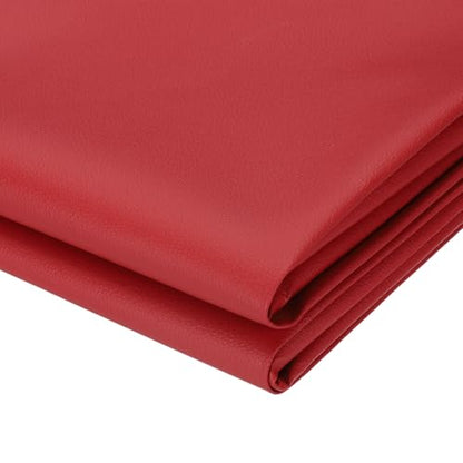 PATIKIL 63x39.4in Faux Leather Sheets, Faux Leather Fabric Sheets Vinyl Fabric Synthetic Soft Waterproof PVC for Replacement Upholstery Car Furniture Sofa Boat Marine, Wine Red - color: Wine Red
