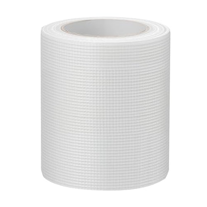 VEVOR Drywall Mesh Tape, 5.91 inch W x 98.43 ft L Self-Adhesive Fiberglass Drywall Joint Tape, 12 Rolls Dry Wall Patch for Easy Sheetrock Ceiling Crack Repair, to Achieve Smooth Even Wall Surface - color: White - 12-pack