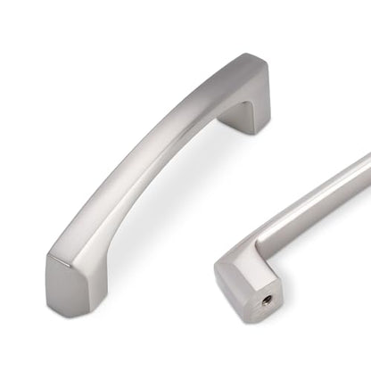 COTYKILEY 10 Pack 3Inch(76mm) Brushed Satin Nickel Kitchen Cabinet Handles Silver Cabinet Pulls Cabinet Door Handles Kitchen Cabinet Hardware Cupboard Drawer Pulls Dresser Handles - color: Brushed Satin Nickel, size: 3" Hole Center（76MM）