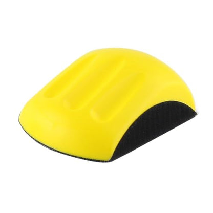 Hand Sanding Block Round and Mouse Shape Sandpaper Holder Hook and Loop PU Backing Ergonomic Grip for Wood Furniture Repair Craft (5inch) - color: 5inch