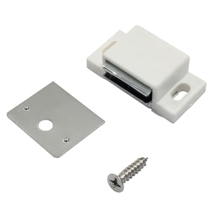 Litoexpe 6 PCS White Magnetic Door Catch - color: White