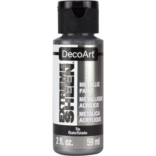 DecoArt 2 Ounce, Tin Extreme Sheen Paint, 2 FL Oz (Pack of 1) - color: Tin, size: 2 Fl Oz (Pack of 1)