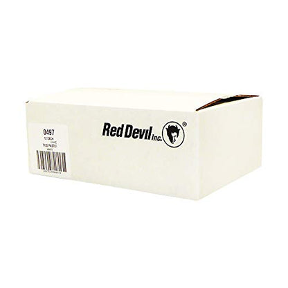 Red Devil 0497 Tile Paste Adhesive - Easy to Use, Permanent Bond for Mosaic, Plastic & Ceramic Tiles - 5.5 Fl. Oz., Tile Glue, White, Made in USA, Pack of 12 - style: 12 - Pack