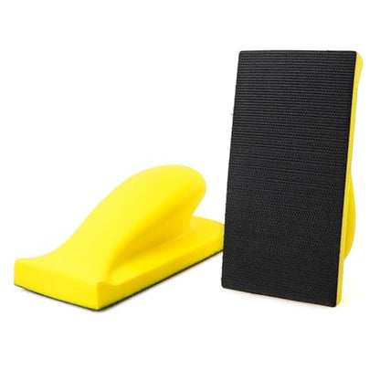 Rectangle Foam Sanding Block Hand Sanding Block for Hook and Loop Discs Ideal for Wood Furniture Restoration Home Arts and Crafts - style: Rectangle Hand Sanding Block