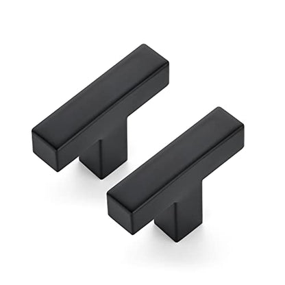 Ravinte Matte Black Square Cabinet Handles & Pulls 2 Inch Length 30 Pack - color: Matte Black