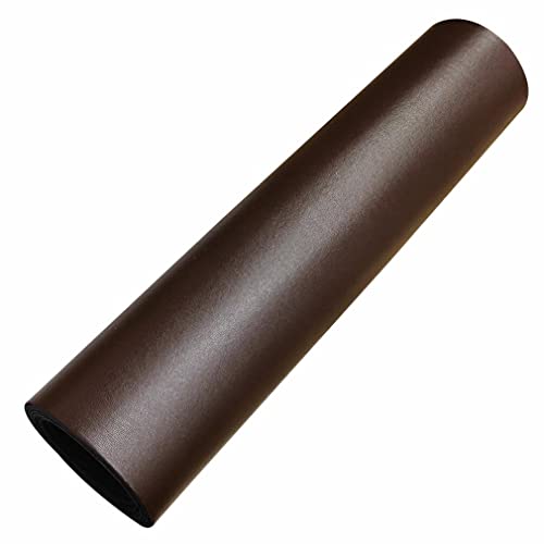HYANG Smooth Solid Color Chocolate Faux Leather Sheets 1 Rolls 12"X53" (30cmX135cm),Faux Leather is Great for, Bows,Earrings Handmade DIY Craft Projects Making - color: Chocolate