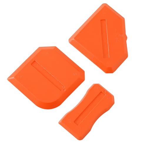Silicone Caulking Tools Compatible with Sealant Grout Finishing Sealing 3 Pieces Orange Caulk Tool Kit Caulking Finishing Tools