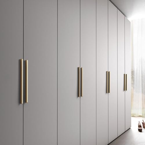 Goo-Ki 6 Pack 10 Inch Champagne Bronze Knurled Cabinet Pulls - Luxurious Bar Handles - Textured Grip for Drawer, Dressers, Furniture Hardware - color: Champagne Bronze, size: 10 Inch Center to Center