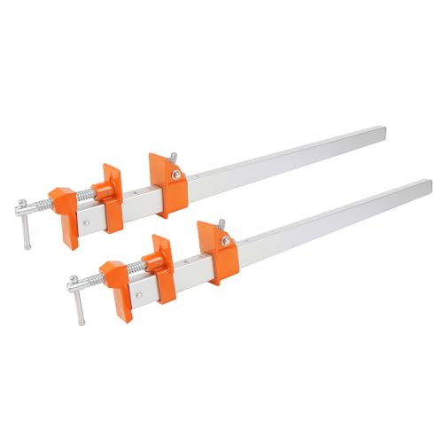 Jorgensen 24-Inch Aluminum Bar Clamps, 1000 lbs Clamping Force, 2-Pack - size: 24-Inch