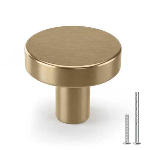 homdiy 25 Pack Champagne Bronze Cabinet Knobs Closet Knobs - color: Champagne Bronze