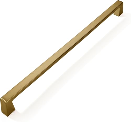 khtumeware 2 Pack Champagne Bronze Cabinet Pulls 10 Inch(256mm) Hole Centers,Champagne Brass Cabinet Pulls Kitchen Cabinet Hardware for Cupboard Drawer Handles Dresser Pulls - color: Champagne Bronze, size: 10 inch hole center