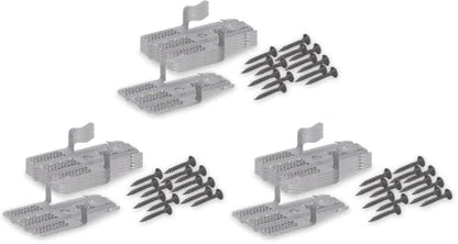 WAL-Board Tools Drywall Clips, Easy Drywall Repair Solution, Fits 1/2" and 5/8" Panels, Includes 6 Clips and 12 Screws, Assembled in USA, 054-014 (Pack of 3) - size: One Size (Pack of 3)