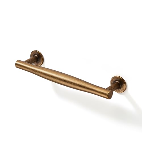 SAILING 10 Pack Cabinet Handles-5"/128mm Antique Brass Cabinet Pulls for Kitchen Bathroom Living Room Bedroom Modern Drawer Handles - color: Antique Brass, size: 5"(128mm) Hole Center-10Pcs