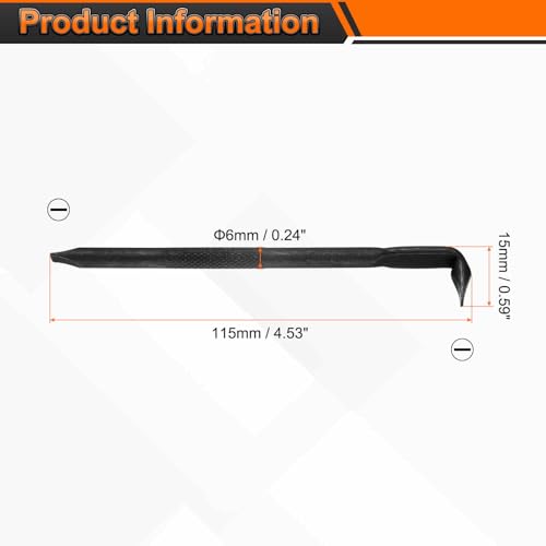 HARFINGTON Offset Screwdriver SL6 Slotted Flat Head Right Angle 90 Degree Screw Driver Double Ended L-Type Hand Tool for Home Appliance Repair, Black