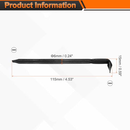 HARFINGTON Offset Screwdriver SL6 Slotted Flat Head Right Angle 90 Degree Screw Driver Double Ended L-Type Hand Tool for Home Appliance Repair, Black