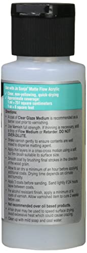 Jo Sonja's Mediums, Polyurethane Varnish, Matte Finish, 2 oz
