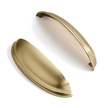 10 Pack 5" Drawer Pulls Champagne Bronze Cabinet Cup Pulls Kitchen Hardware Cabinet Handles Drawer Handles Knobs 5 inch Hole Center - color: Champagne Bronze, size: 5"(128mm) Hole Center