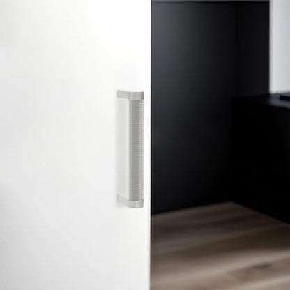 10 Pack Brushed Satin Nickel Cabinet Pulls knurled 3-3/4 Inch Hole Centers Kitchen Cabinet Handles Silver Drawer Pulls Cabinet Hardware - color: Brushed Satin Nickel, size: 3-3/4'' Hole Center(96mm)