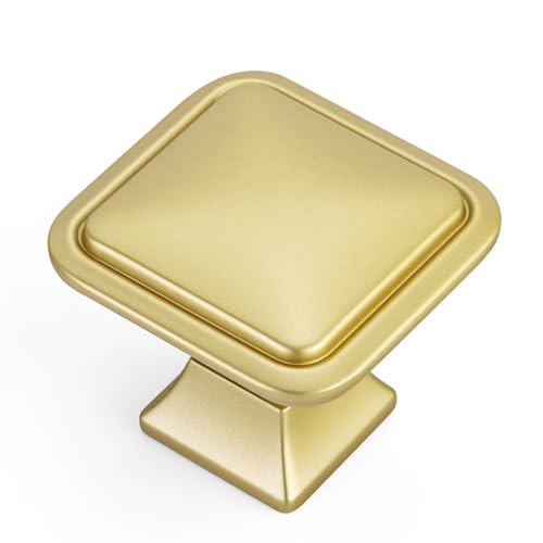 homdiy 10 Pack Gold Cabinet Knobs, Solid Zinc Alloy Pulls, Single Hole - color: Gold, size: Single Hole Center