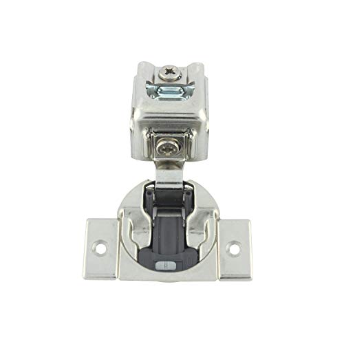 Blum 39C355B.20x1S 1-1/4" Overlay Soft Close Cabinet Hinge, Nickel Plated Steel, Nickel Finish - size: Pack of 1, style: With Screws