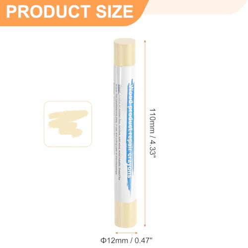 HARFINGTON 5pcs Wood Filler Sticks Wooden Wax Touch Up Furniture Repair Crayons for Scratch Hole Wood, Amber Maple - color: Amber Maple