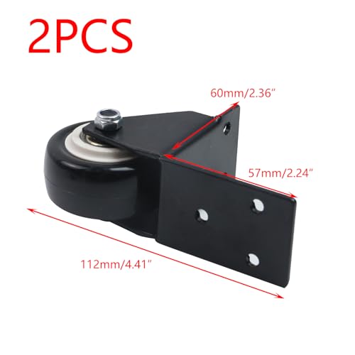 Crapyt 2 PCS Side Mount Casters Swivel Caster Wheels