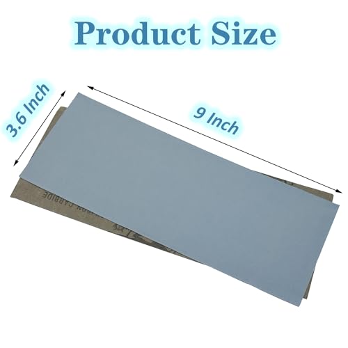 24PCS Ultra-Fine Sand Paper 1000 to 20000 Grit,9 x 3.6 Inch - size: 9 x 3.6 Inch (1000-20000)