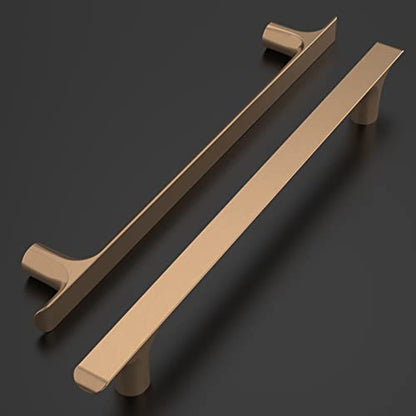 Amerdeco 10 Pack Champagne Bronze Cabinet Pulls 7.5 Inch(192MM) Hole Centers Kitchen Cabinet Handles Hardware Kitchen Handles for Cabinets Cupboard Handles Drawer Pulls ZH0028 - color: Champagne Bronze, size: 7.5"/192MM, style: 10 Pack