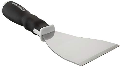 Amazon Basics Soft Grip Bent Scraper with Pole Socket, Heavy-Duty Hammer End for High-Reach Scraping, 3" - size: 3"