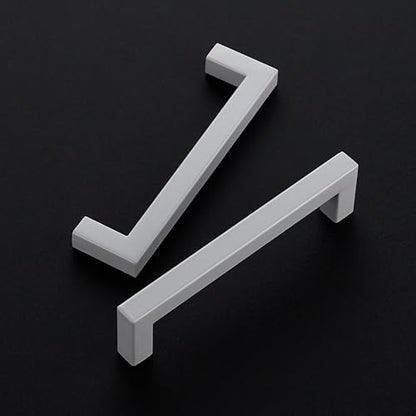 Ravinte Grey Square Cabinet Handles Drawer Pulls,5 Inch,5 Pack - color: Gray