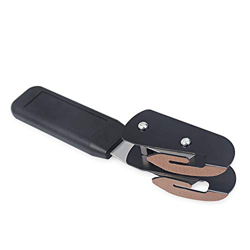 Gomake Vinyl Backing Cutter Dual Blades Two Cuts in One PTFE Coating Safety Film Cutting Knife for Backer Strip Cutting and Car Tinting With10 Extra Blades, 3 PTFE Stickers - color: Double Slitter Knife