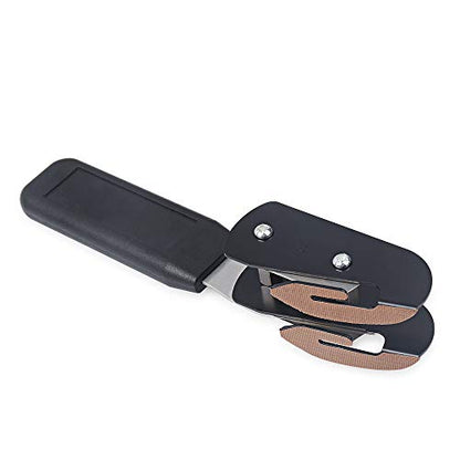 Gomake Vinyl Backing Cutter Dual Blades Two Cuts in One PTFE Coating Safety Film Cutting Knife for Backer Strip Cutting and Car Tinting With10 Extra Blades, 3 PTFE Stickers - color: Double Slitter Knife